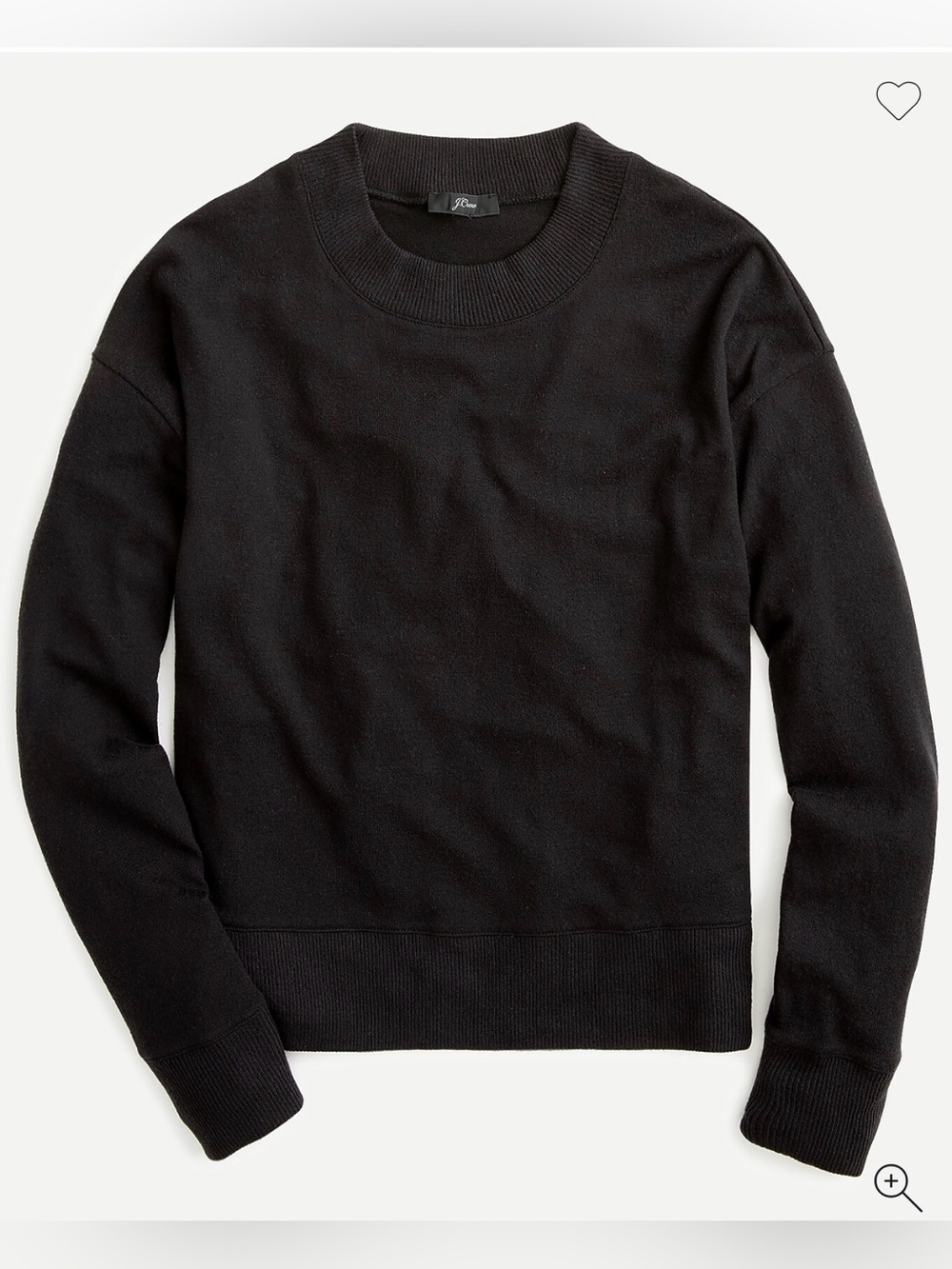 🤎 J. Crew 🤎 Black, Supercozy Mockneck Pullover (S)